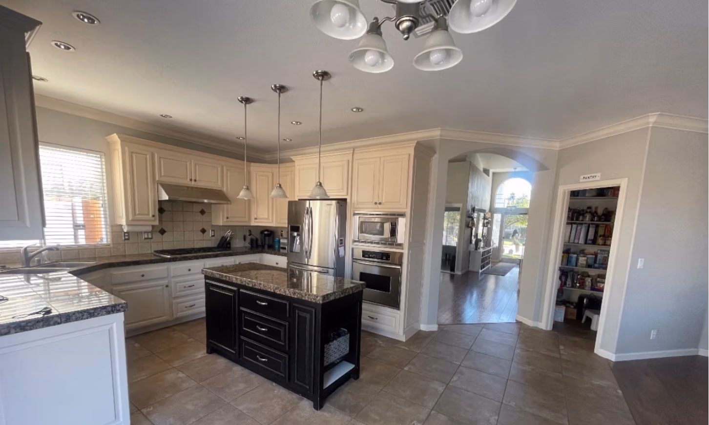 kitchen before wall knockdown
