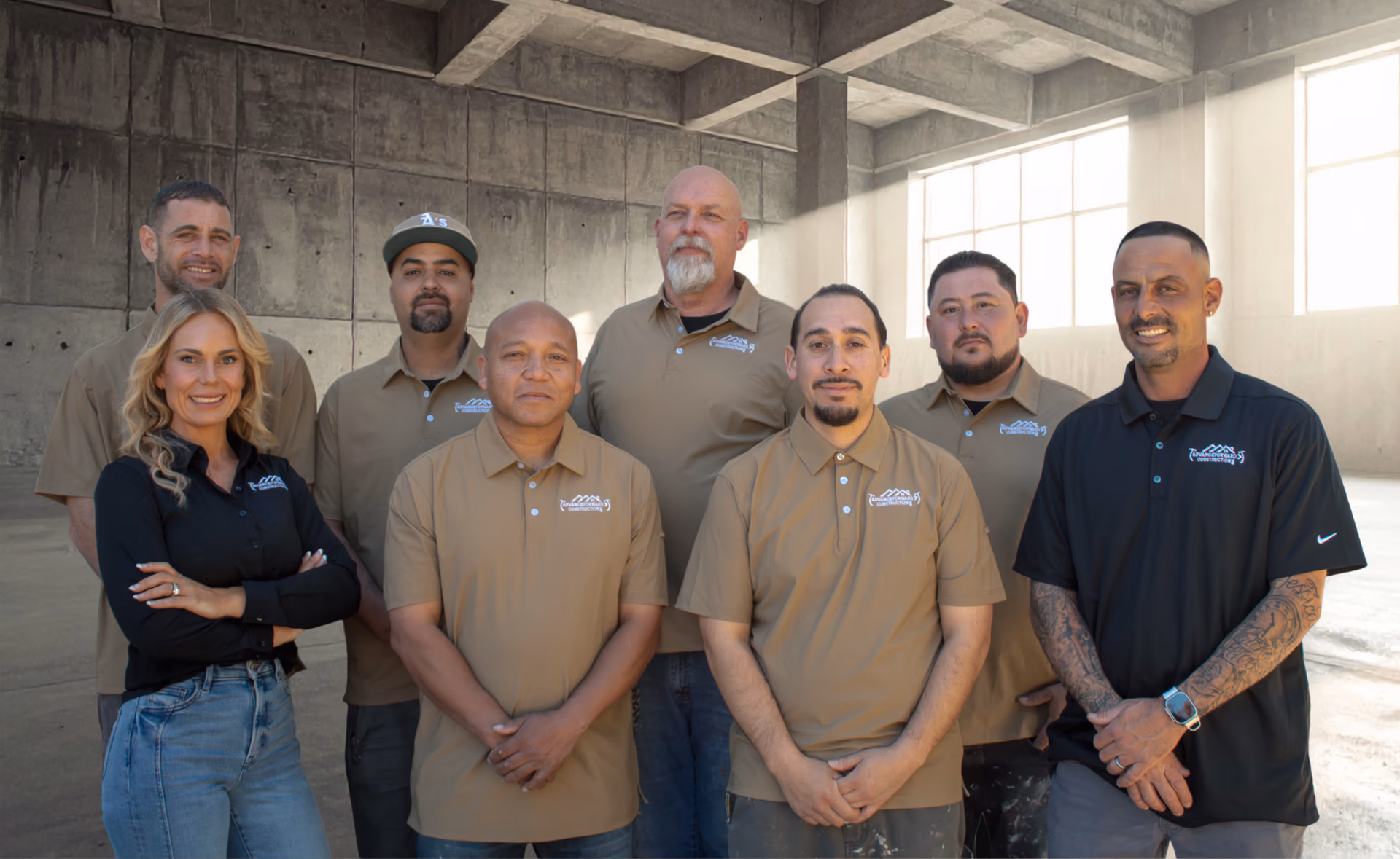 Advance Forward Team Pic concrete background