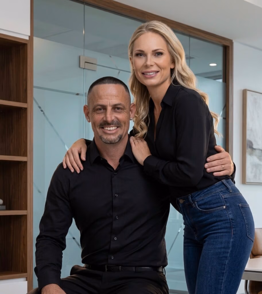 Jon and Jessica forward professional photo